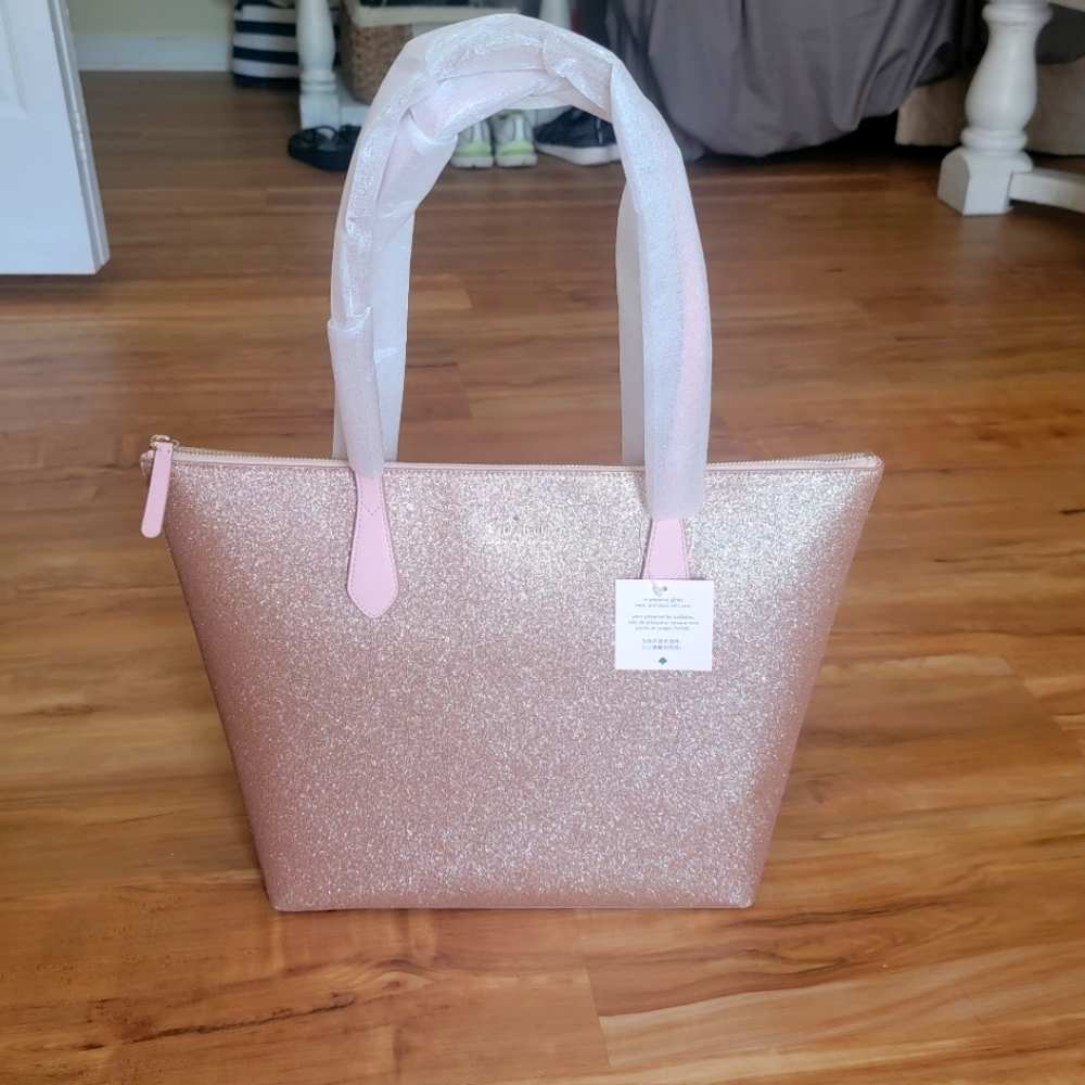 NWT Kate Spade Rose Gold Tote